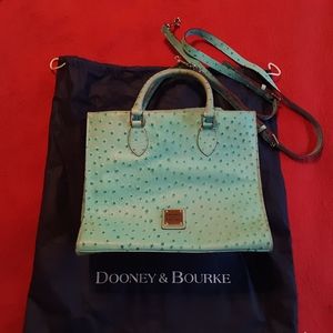 VINTAGE Dooney & Burke Turquoise Handbag